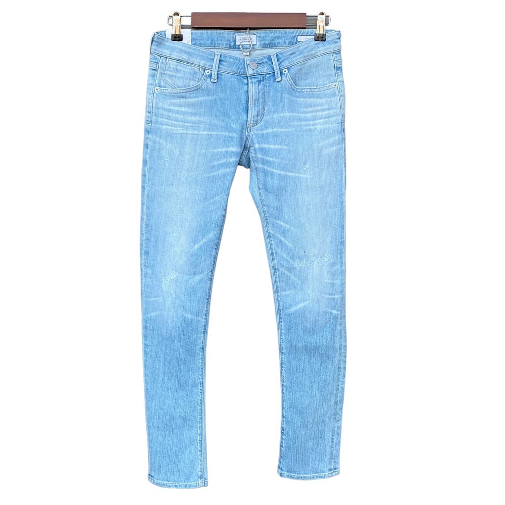 New Agolde Chloe Women's Distressed Skinny Gold Coast Light Wash Jeans Size 27